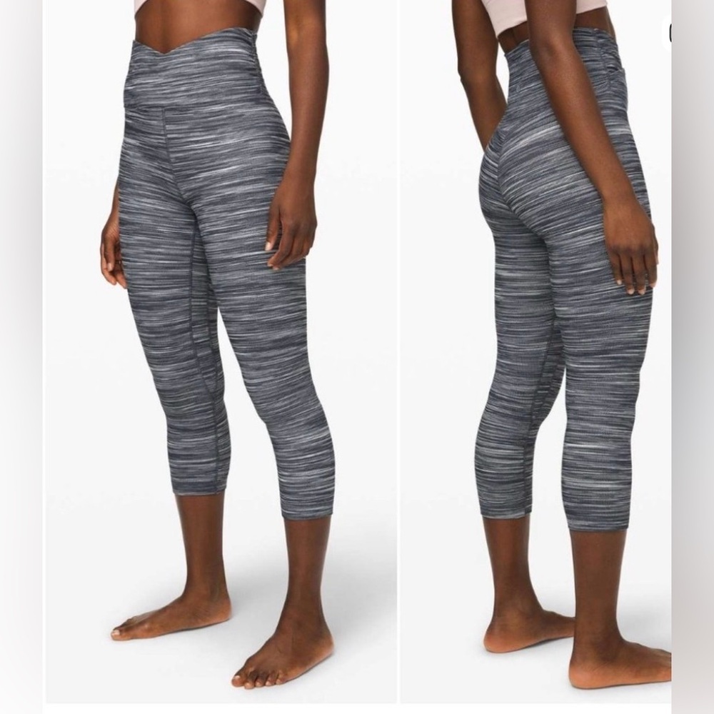 Lululemon Align crop mini space dye herringbone leggings, Size 12